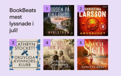 Mest lyssnad på BookBeat i juli